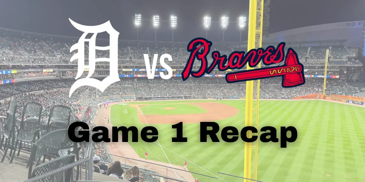 Tigers Braves recap Game 1 photo