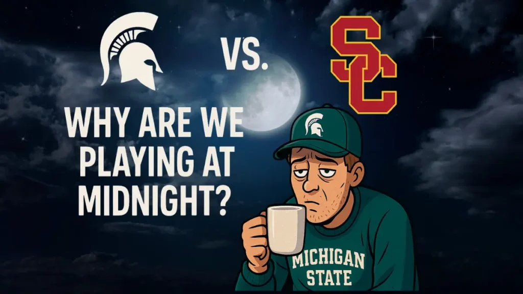 MSU V USC late-night matchup image.