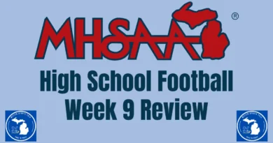 Michigan High School week 9 results image. MHSAA 2025
