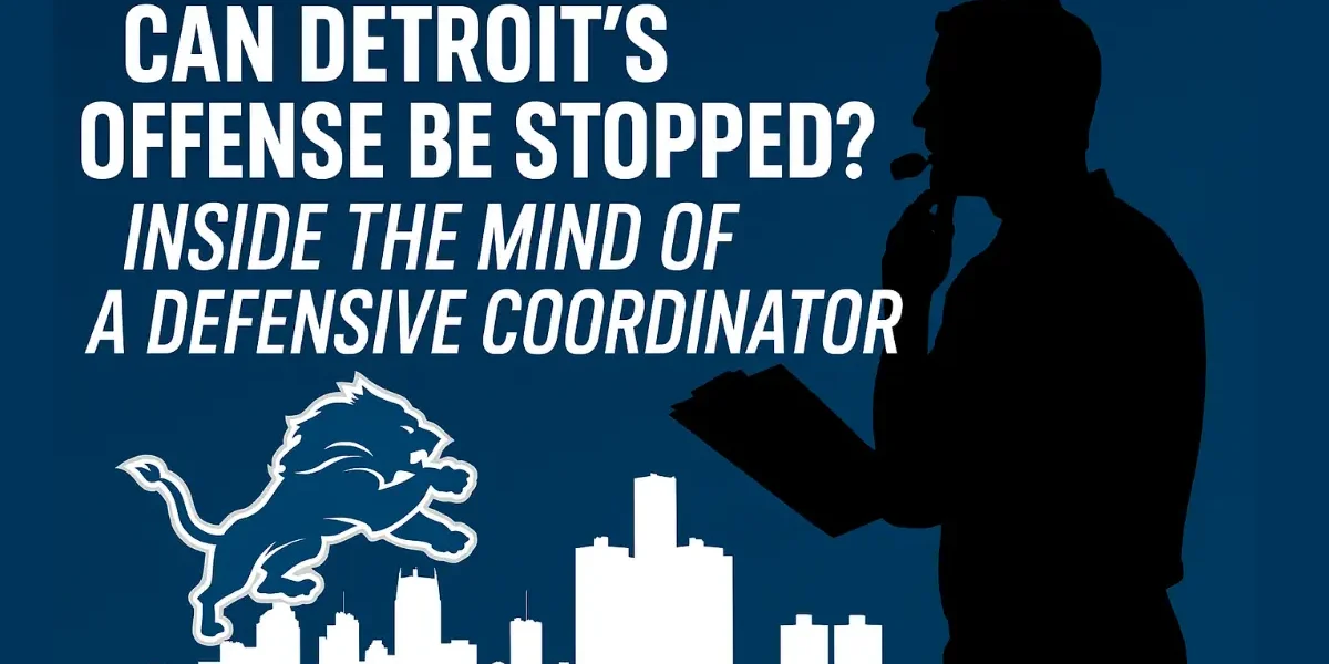 This image represents a Defensive Coordinator, trying to figure out how to stop the Detroit Lions' Offense.