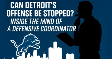 This image represents a Defensive Coordinator, trying to figure out how to stop the Detroit Lions' Offense.