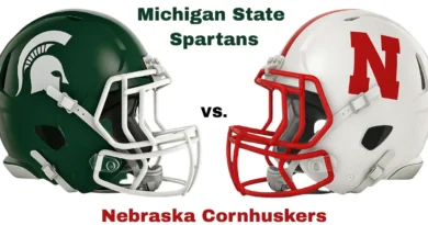 Image is of MSU and Nebraska football preview for game on October 4, 2025