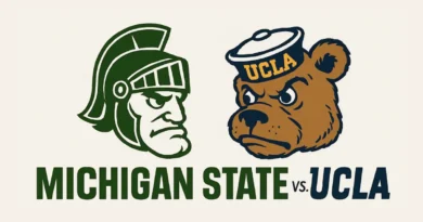 Michigan State vs. UCLA logos
