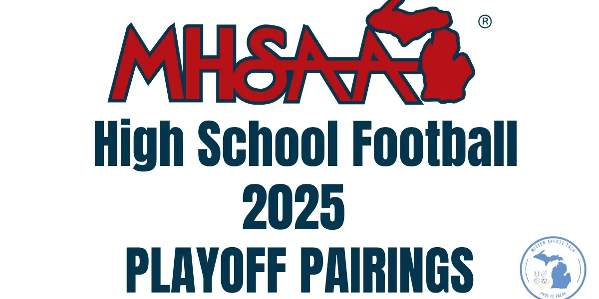 MHSAA 2025 Playoff Pairings Announced image with MHSAA logo.