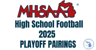MHSAA 2025 Playoff Pairings Announced image with MHSAA logo.