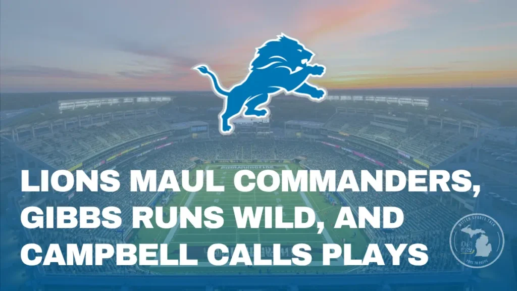 Lions Maul Commanders in week 10 of the NFL Season Image of Northeast Stadium home to the Commanders
