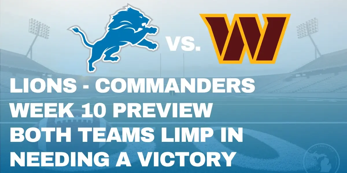 LIONS VS. COMMANDERS NOVEMBER 09, 2025 PREVIEW IMAGE