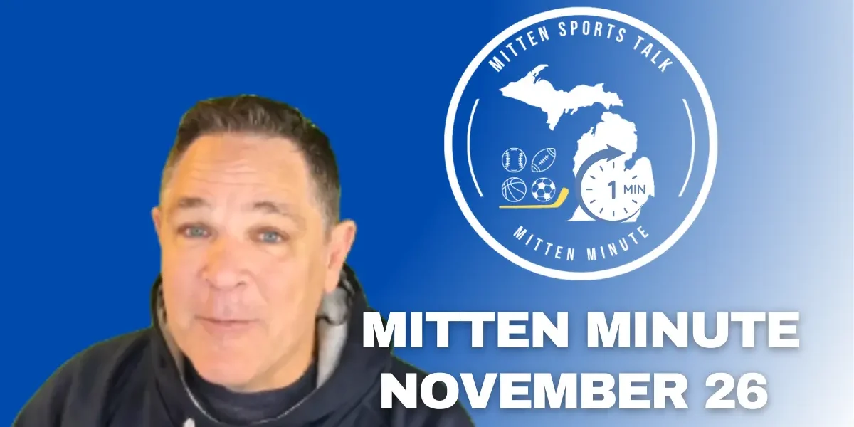 Thanksgiving Eve Mitten Minute update covering the Pistons’ chase for a franchise record, Lions roster moves, and Michigan basketball highlights.