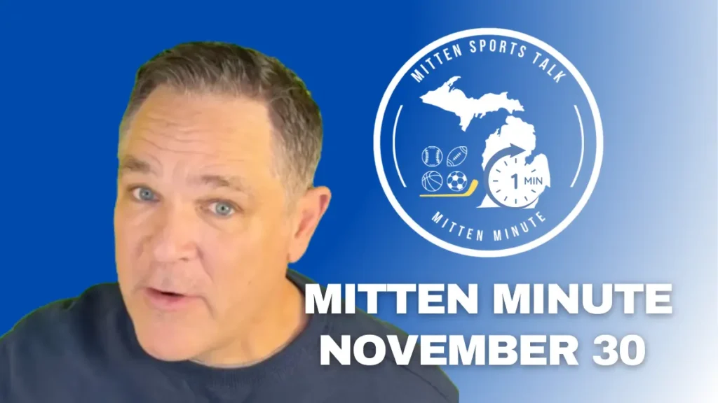 Mitten Minute update covering MSU firing Jonathan Smith, Pistons win, Red Wings loss, and statewide Michigan sports on November 30, 2025.