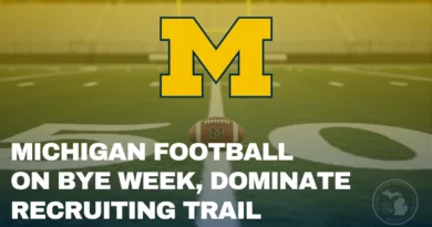 Michigan football field during bye week