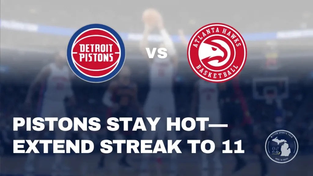 Detroit Pistons celebrate their 11th straight win with Cade Cunningham and Jalen Duren leading the charge.