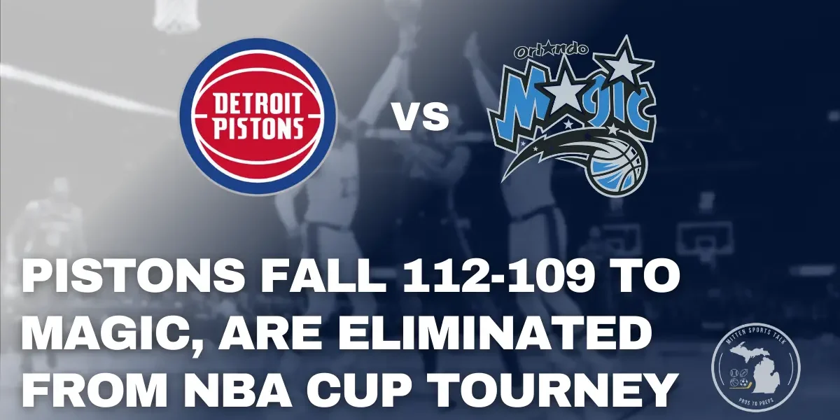Detroit Pistons lose 112-109 to Orlando Magic and are eliminated from NBA Cup group play