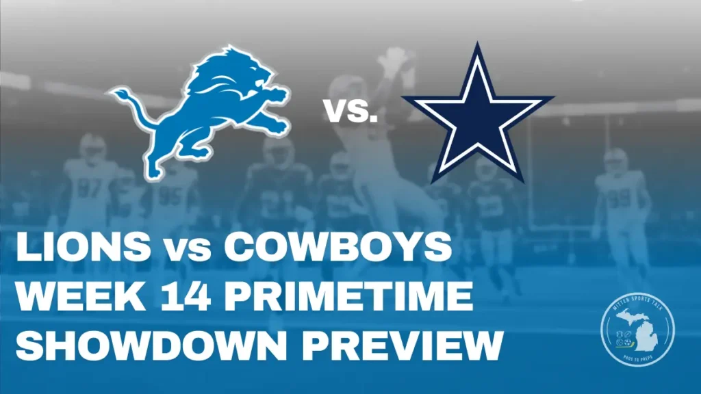 Detroit Lions prepare for a primetime matchup against the Dallas Cowboys at Ford Field.