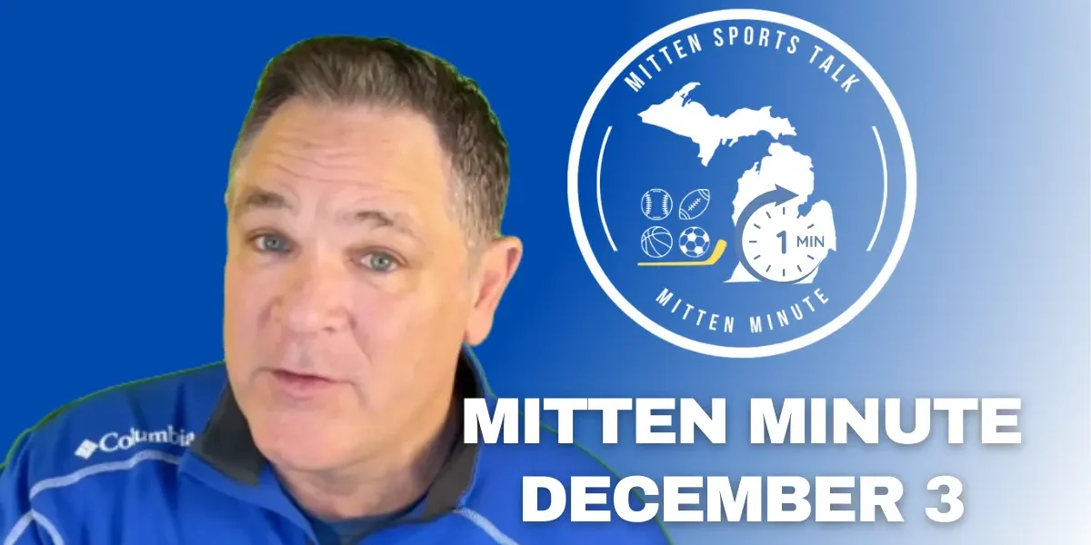 Bob delivering the December 3 Mitten Minute update with the Pistons defense as the lead topic
