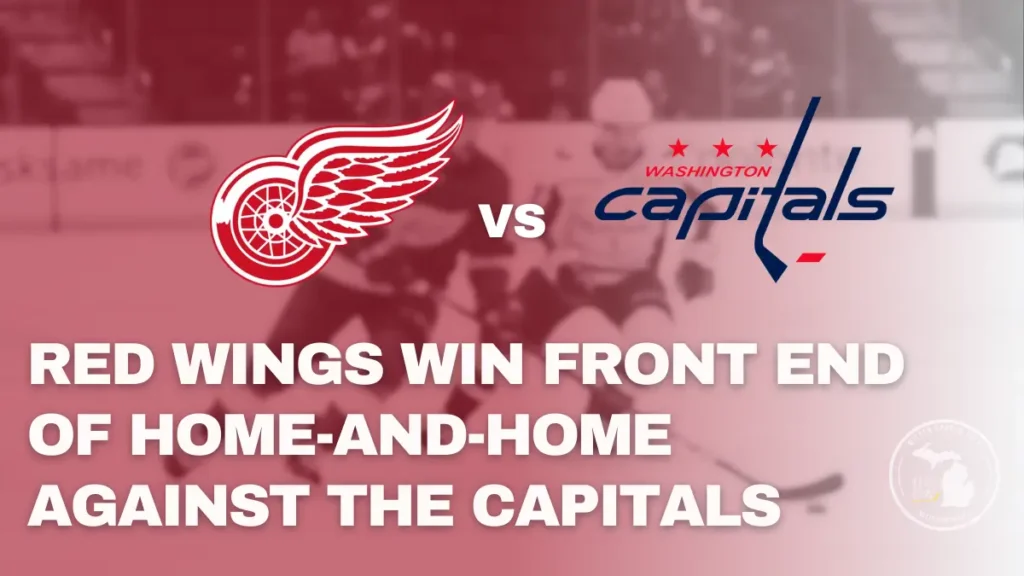 Detroit Red Wings gameplay in a 5-2 road win over the Washington Capitals