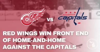 Detroit Red Wings gameplay in a 5-2 road win over the Washington Capitals