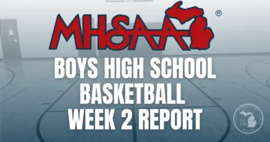 Michigan boys high school basketball action during the 2025-26 season