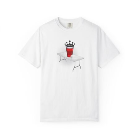 Beer Pong Queen T-Shirt — Solo Cup/Ping Pong Ball/Folding Table