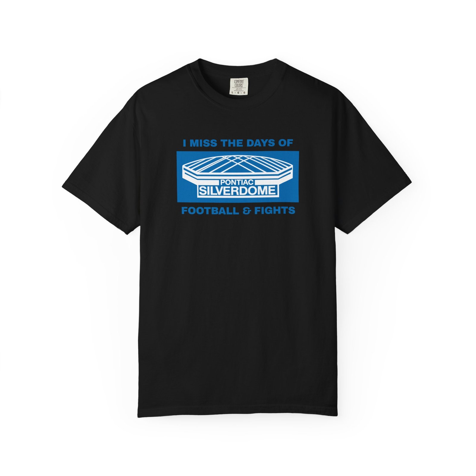 I Miss the Days of the Pontiac Silverdome – Football & Fights Tee - Image 4