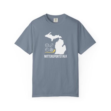Mitten Sports Talk Logo T-Shirt — Michigan Sports Heritage Tee