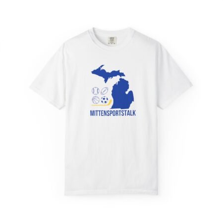 Mitten Sports Talk Logo T-Shirt — Michigan Sports Heritage Tee