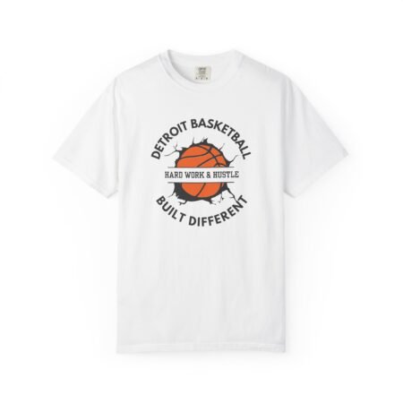 Detroit Basketball T-Shirt - Built Different "Hard Work & Hustle" Tee