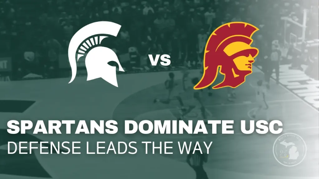 Tom Izzo celebrates his 750th career win as Michigan State defeats USC at the Breslin Center