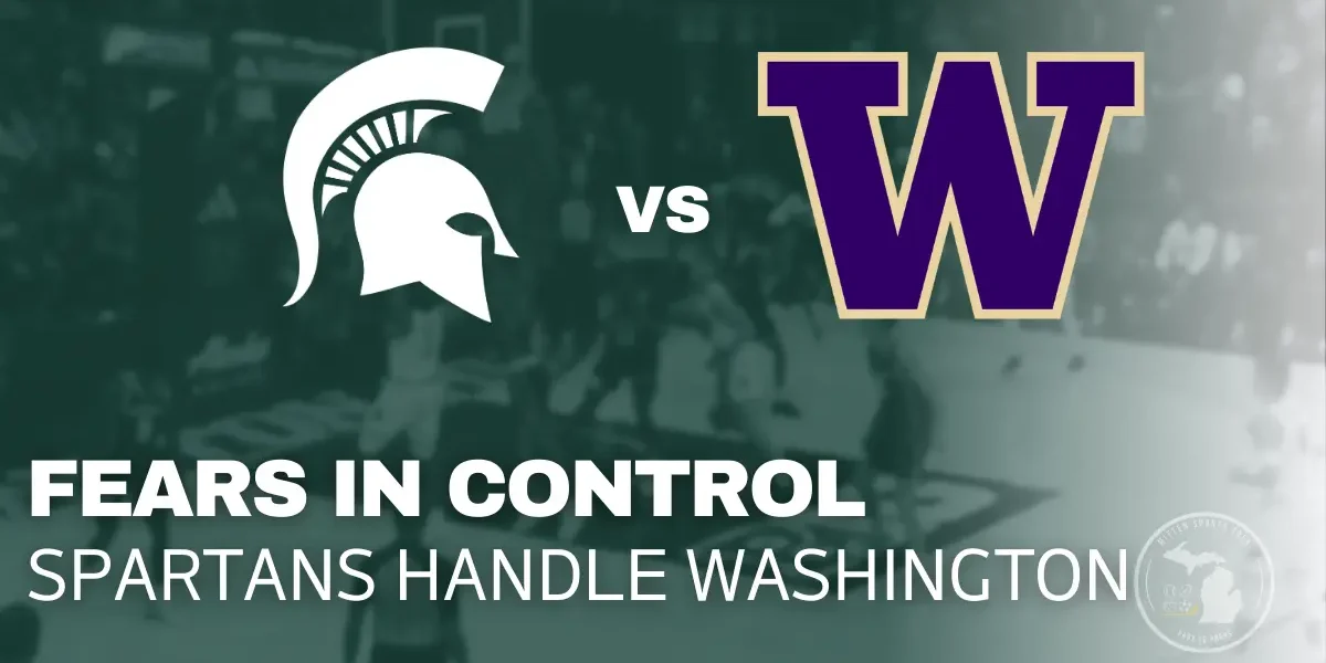 Jeremy Fears Jr. attacks the basket during Michigan State’s 80–63 road win over Washington