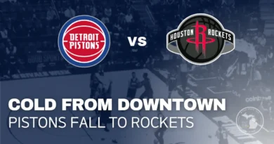 Detroit Pistons struggle from three-point range in 111–104 loss to Houston Rockets at Little Caesars Arena