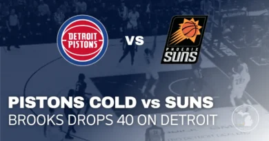 Detroit Pistons struggle from three-point range as Dillon Brooks scores 40 points for the Phoenix Suns