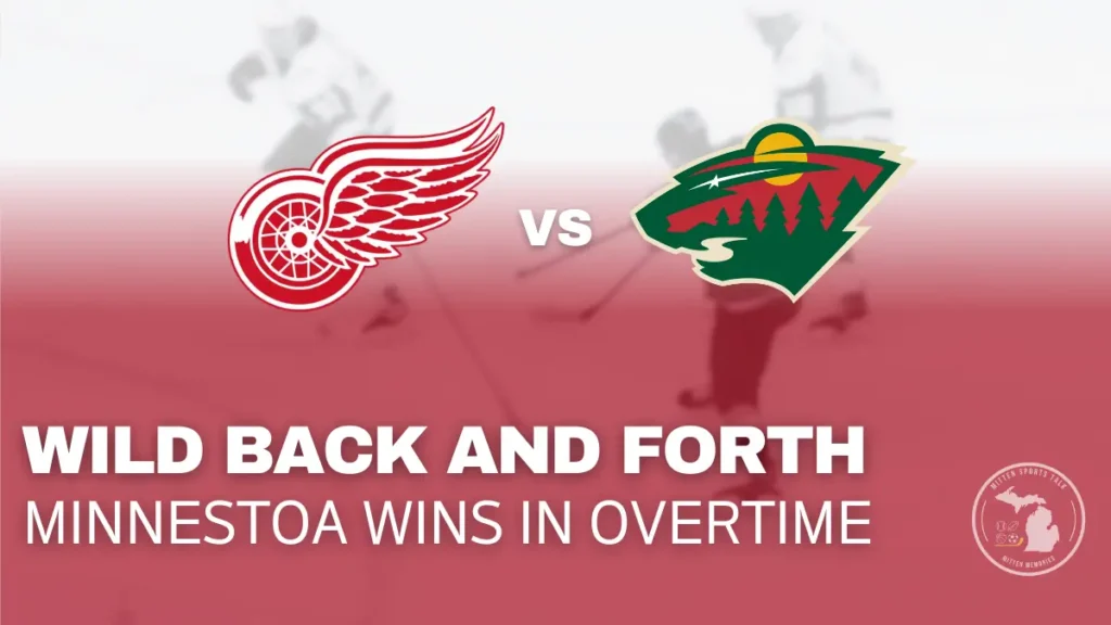 Minnesota Wild score overtime game-winning goal against Detroit Red Wings in 4–3 win