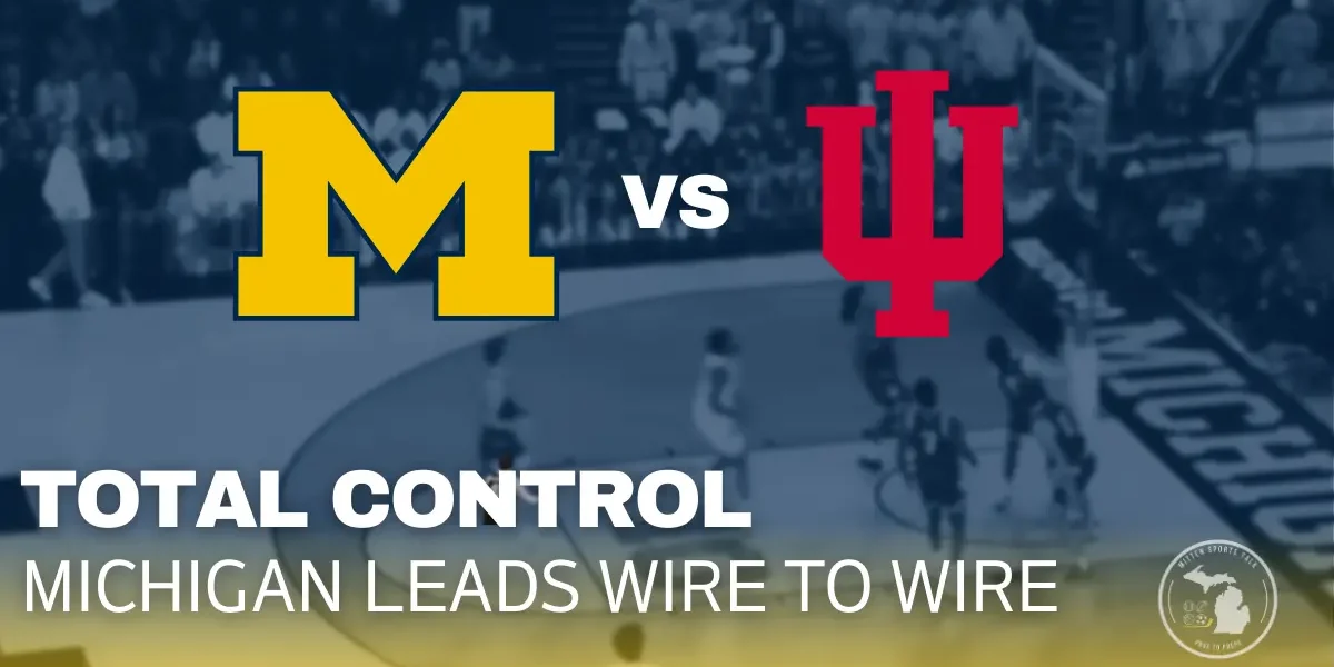 Michigan Wolverines control Indiana Hoosiers in Big Ten win at Crisler Center