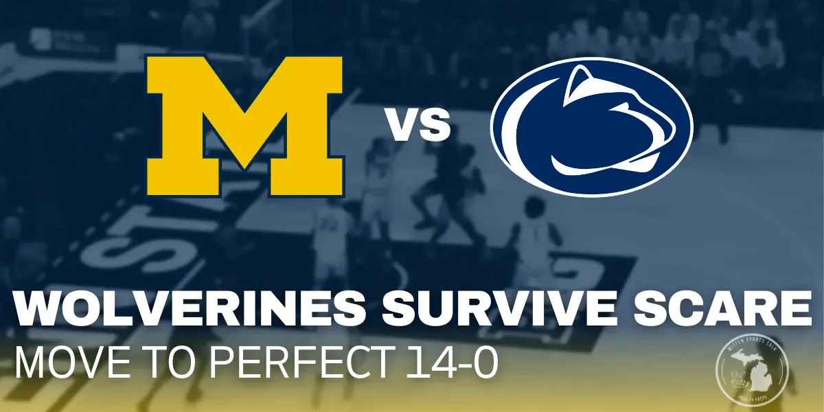 Michigan Wolverines defend late as they defeat Penn State 74–72 on the road