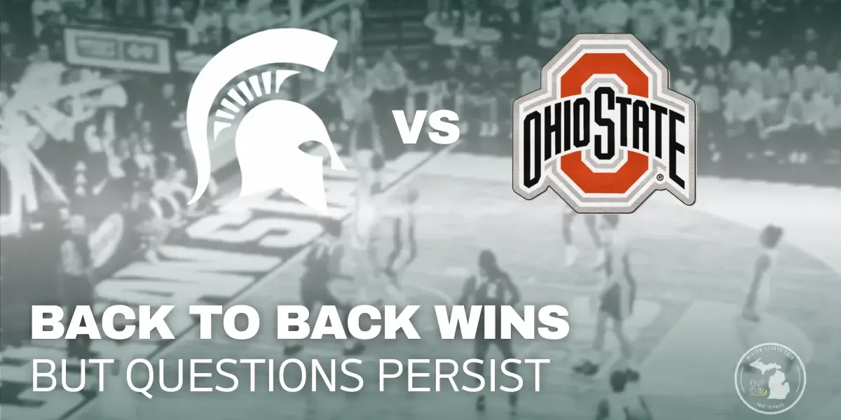 Michigan State Spartans battle Ohio State at the Breslin Center as Carson Cooper leads MSU to a 66-60 win amid ongoing concerns about consistency.