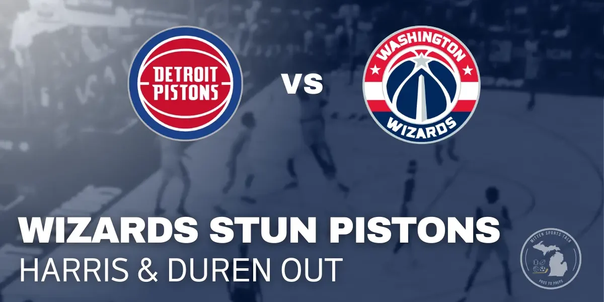 Pisons game play vs Wizards, Feb 5: lose 126-117 at the LCA in Detroit.
