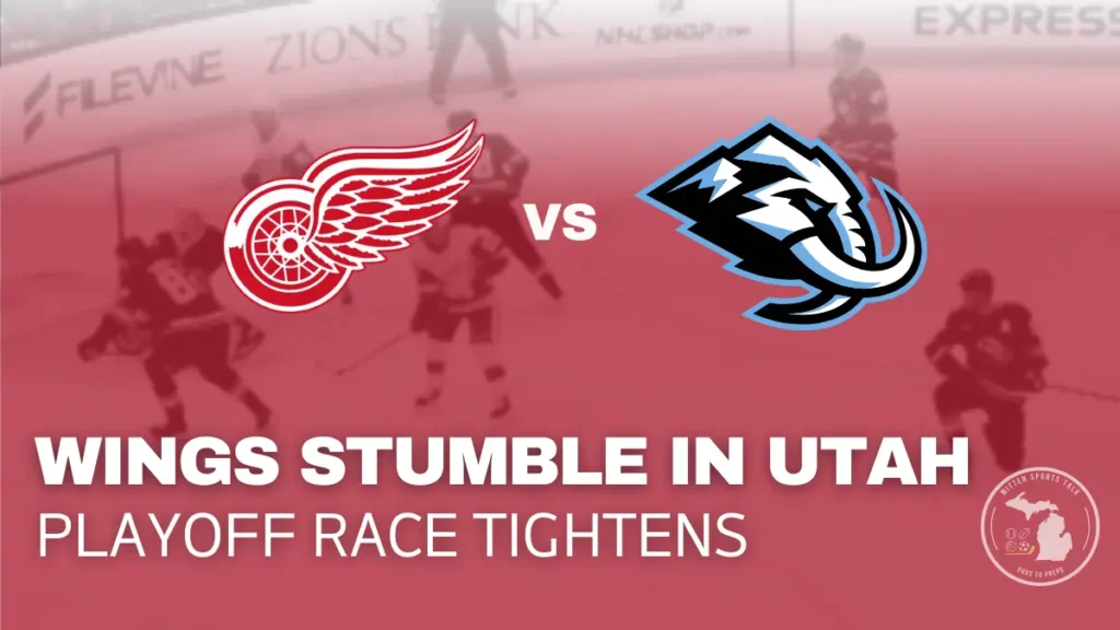 Detroit Red Wings struggle to score during the game against Utah Mammoth