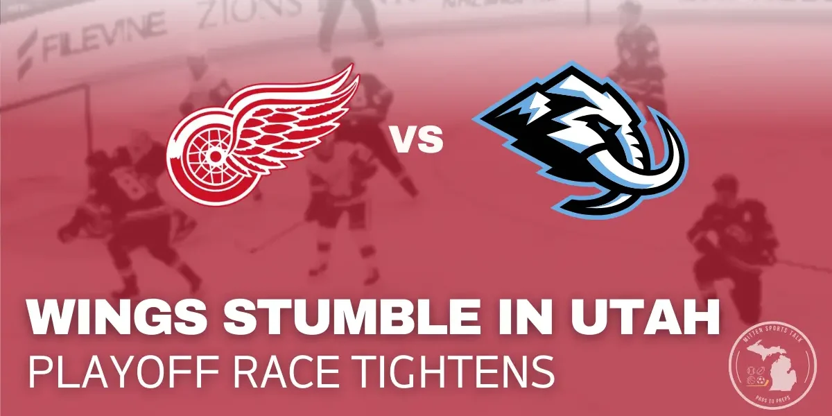Detroit Red Wings struggle to score during the game against Utah Mammoth