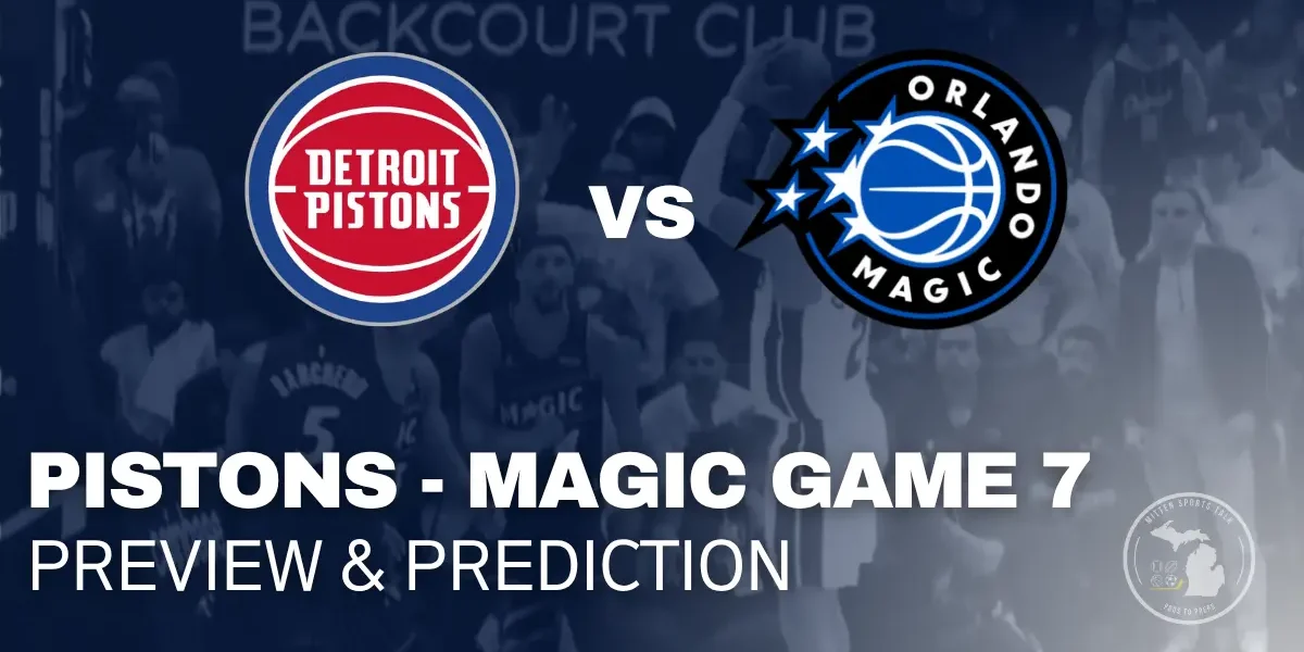 Pistons-Magic Game 7 Preview at Little Caesars Arena featuring Cade Cunningham and Detroit playoff stakes.